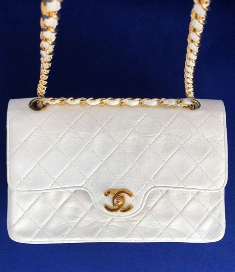 white chanel purse|white chanel bag vintage.